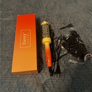 Orange Hair Styling Brush